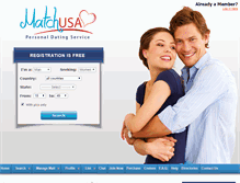 Tablet Screenshot of matchusa.com
